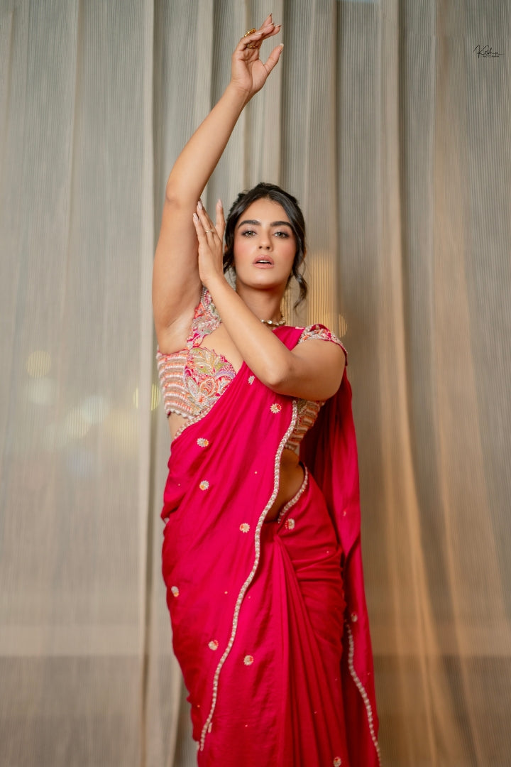 Kavya Thapar In Amruna Saree Set