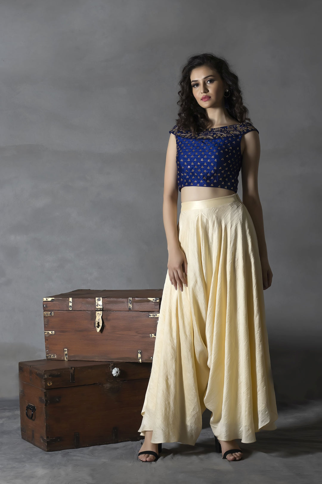 Mawra off-shoulder Pallazo set - anupellakuruofficial