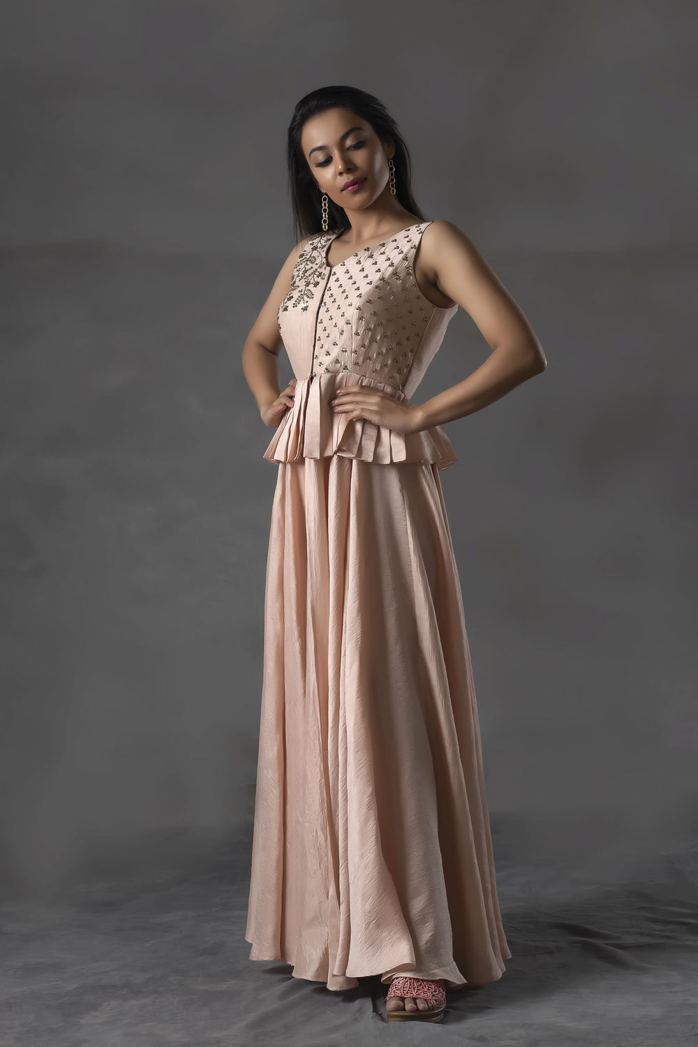 Tarini Peplum Gown - anupellakuruofficial